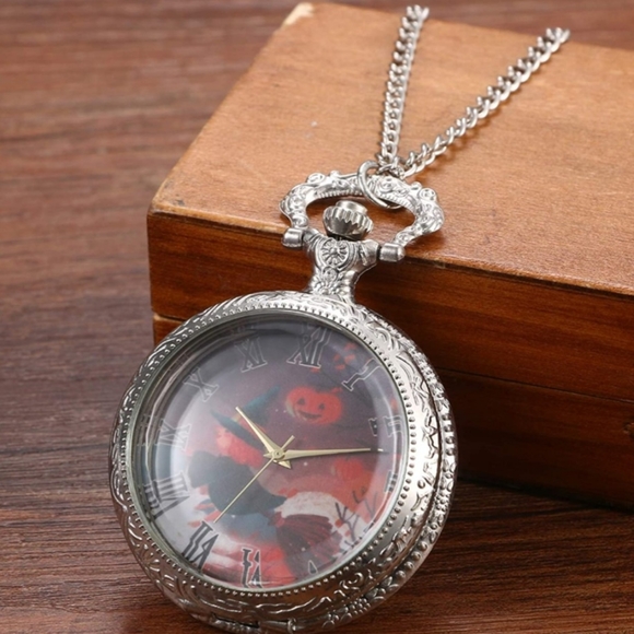New halloween pumpkin witch pocket watch - Picture 4 of 4